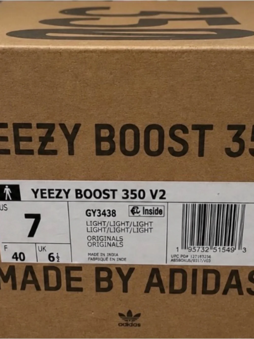adidas Yeezy Boost 350 V2 Cream with Pale Yellow Sole